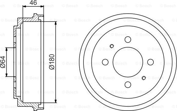 BOSCH 0 986 477 186 - Гальмівний барабан avtolavka.club