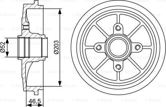 BOSCH 0 986 477 126 - Гальмівний барабан avtolavka.club