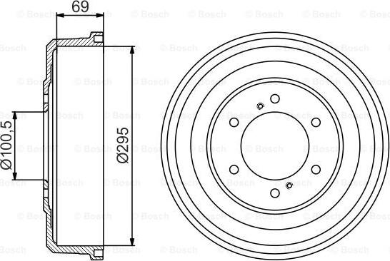 BOSCH 0 986 477 177 - Гальмівний барабан avtolavka.club