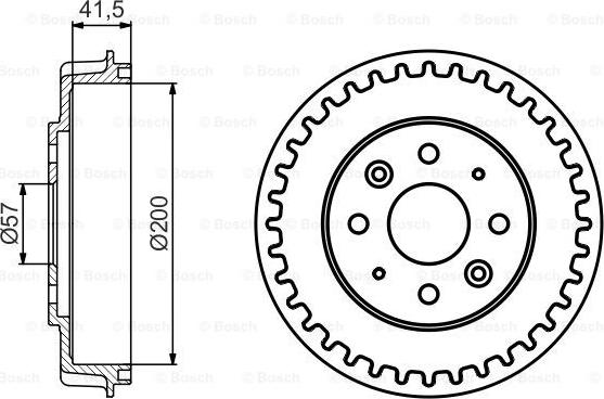 BOSCH 0 986 477 247 - Гальмівний барабан avtolavka.club