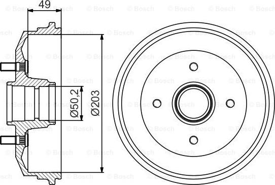 BOSCH 0 986 477 259 - Гальмівний барабан avtolavka.club