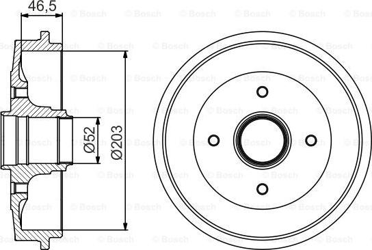 BOSCH 0 986 477 253 - Гальмівний барабан avtolavka.club