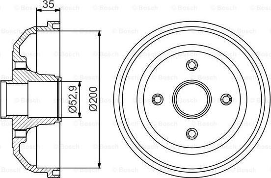 BOSCH 0 986 477 265 - Гальмівний барабан avtolavka.club