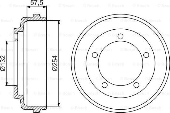 BOSCH 0 986 477 204 - Гальмівний барабан avtolavka.club