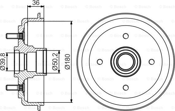 BOSCH 0 986 477 238 - Гальмівний барабан avtolavka.club