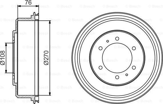 BOSCH 0 986 477 233 - Гальмівний барабан avtolavka.club