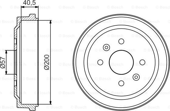 BOSCH 0 986 477 225 - Гальмівний барабан avtolavka.club