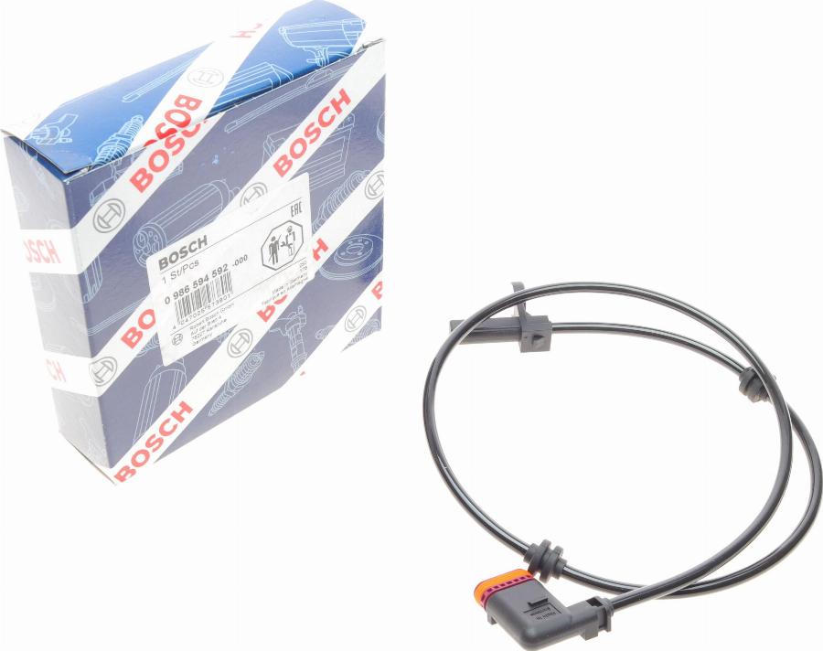 BOSCH 0 986 594 592 - Датчик ABS, частота обертання колеса avtolavka.club