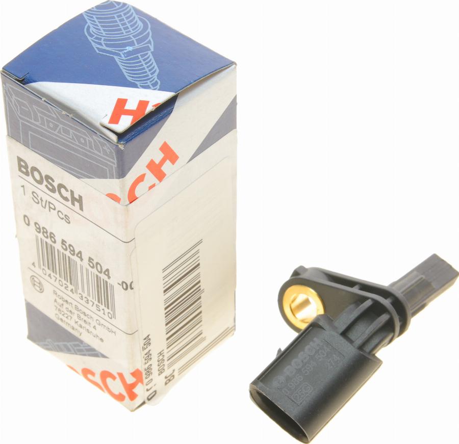 BOSCH 0 986 594 504 - Датчик ABS, частота обертання колеса avtolavka.club