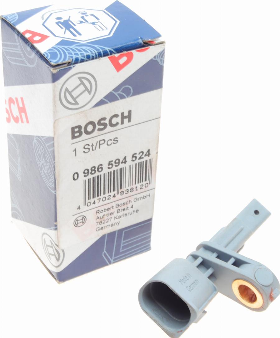 BOSCH 0 986 594 524 - Датчик ABS, частота обертання колеса avtolavka.club