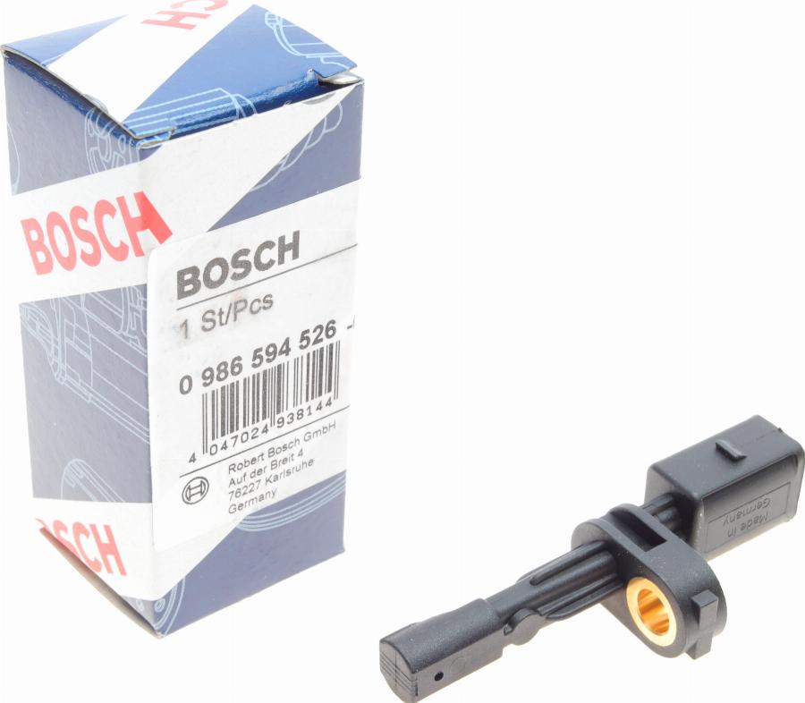 BOSCH 0 986 594 526 - Датчик ABS, частота обертання колеса avtolavka.club