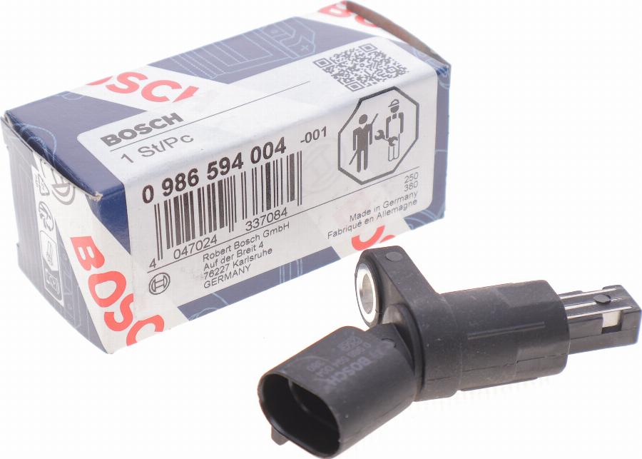 BOSCH 0 986 594 004 - Датчик ABS, частота обертання колеса avtolavka.club