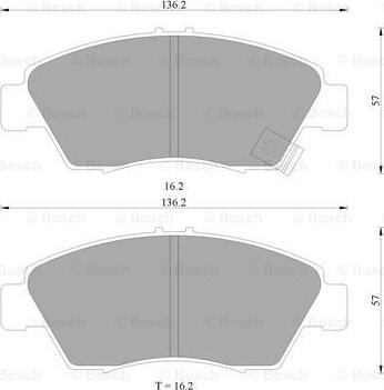 BOSCH 0 986 505 948 - Гальмівні колодки, дискові гальма avtolavka.club