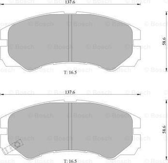 BOSCH 0 986 505 961 - Гальмівні колодки, дискові гальма avtolavka.club