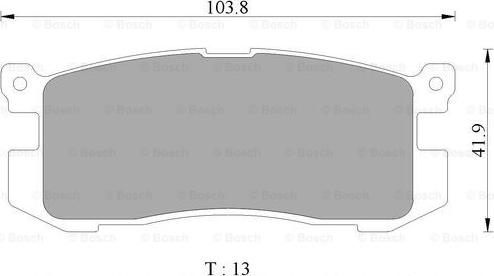 BOSCH 0 986 505 968 - Гальмівні колодки, дискові гальма avtolavka.club