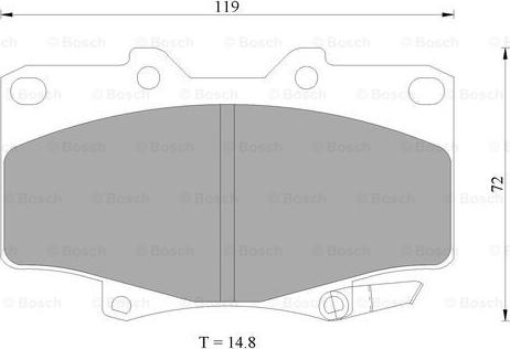 BOSCH 0 986 505 904 - Гальмівні колодки, дискові гальма avtolavka.club