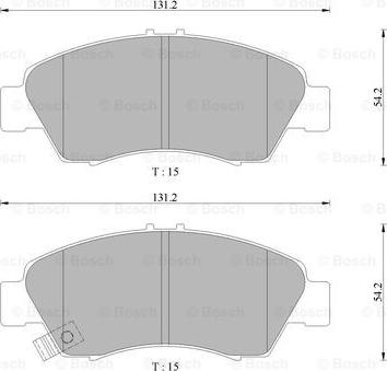 BOSCH 0 986 505 406 - Гальмівні колодки, дискові гальма avtolavka.club