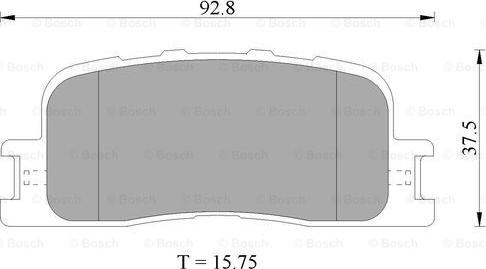 BOSCH 0 986 505 403 - Гальмівні колодки, дискові гальма avtolavka.club