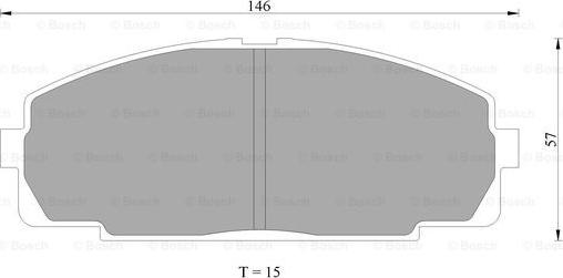 BOSCH 0 986 505 666 - Гальмівні колодки, дискові гальма avtolavka.club