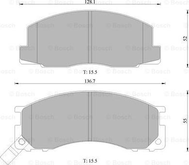 BOSCH 0 986 505 685 - Гальмівні колодки, дискові гальма avtolavka.club