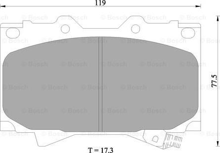 BOSCH 0 986 505 670 - Гальмівні колодки, дискові гальма avtolavka.club