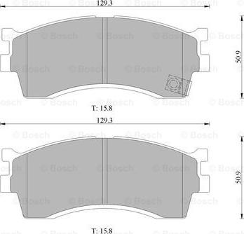 BOSCH 0 986 505 097 - Гальмівні колодки, дискові гальма avtolavka.club