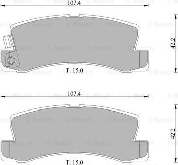 BOSCH 0 986 505 075 - Гальмівні колодки, дискові гальма avtolavka.club