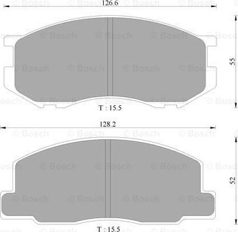 BOSCH 0 986 505 343 - Гальмівні колодки, дискові гальма avtolavka.club