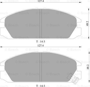 BOSCH 0 986 505 357 - Гальмівні колодки, дискові гальма avtolavka.club