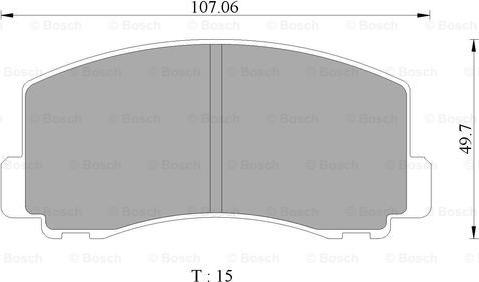 BOSCH 0 986 505 782 - Гальмівні колодки, дискові гальма avtolavka.club