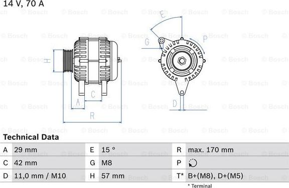 BOSCH 0 986 049 960 - Генератор avtolavka.club