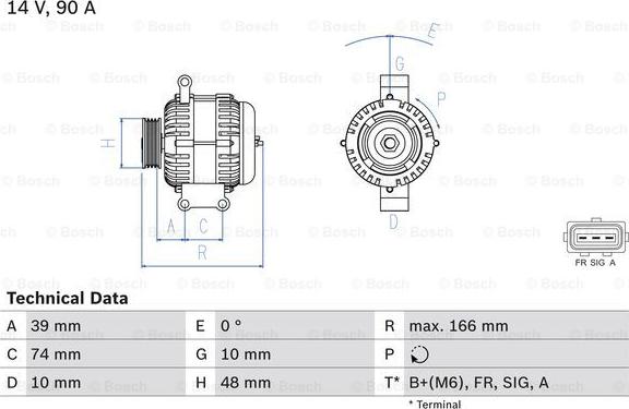 BOSCH 0 986 049 980 - Генератор avtolavka.club