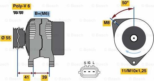 BOSCH 0 986 049 490 - Генератор avtolavka.club