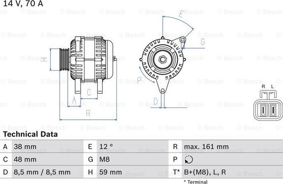 BOSCH 0 986 049 570 - Генератор avtolavka.club