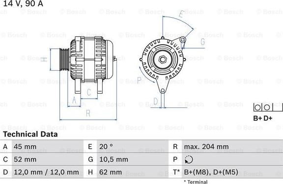 BOSCH 0 986 049 610 - Генератор avtolavka.club