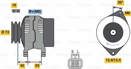 BOSCH 0 986 049 880 - Генератор avtolavka.club