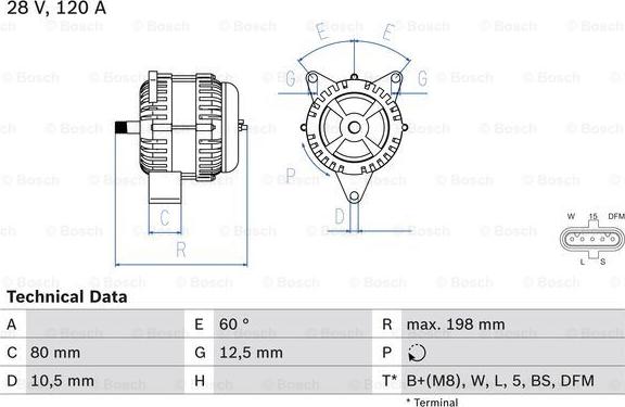 BOSCH 0 986 049 820 - Генератор avtolavka.club