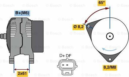 BOSCH 0 986 049 750 - Генератор avtolavka.club