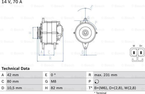 BOSCH 0 986 049 730 - Генератор avtolavka.club