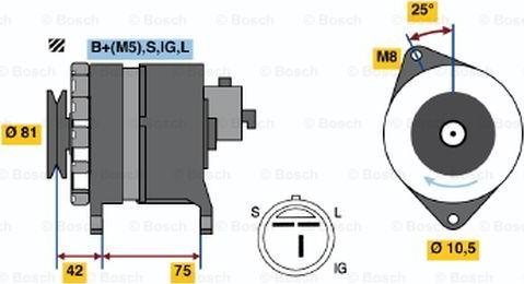 BOSCH 0 986 044 991 - Генератор avtolavka.club