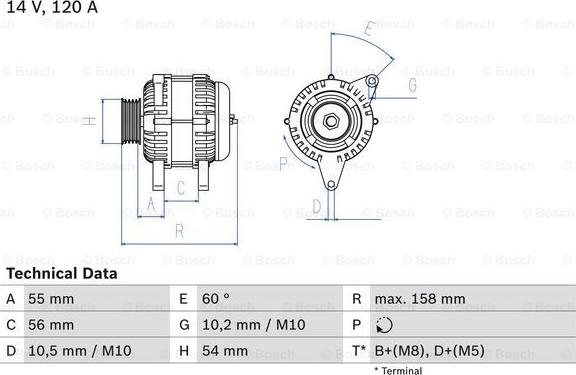 BOSCH 0 986 044 410 - Генератор avtolavka.club