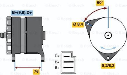 BOSCH 0 986 044 581 - Генератор avtolavka.club