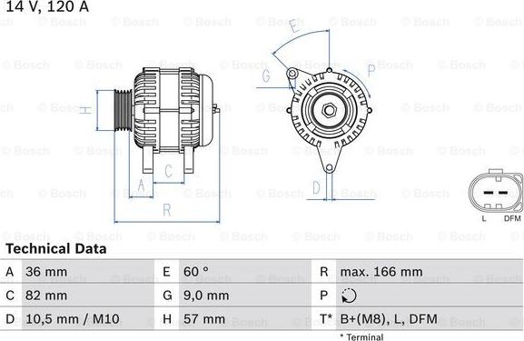 BOSCH 0 986 044 320 - Генератор avtolavka.club