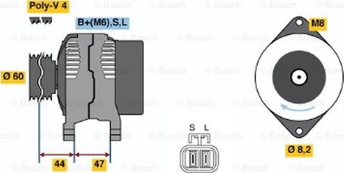 BOSCH 0 986 045 941 - Генератор avtolavka.club