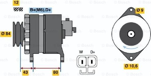 BOSCH 9 120 334 635 - Генератор avtolavka.club