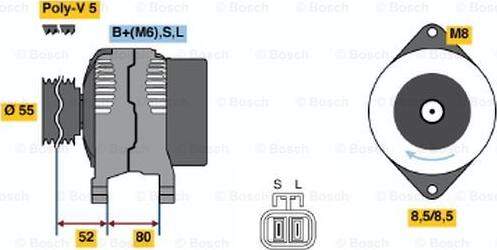 BOSCH 0 986 045 711 - Генератор avtolavka.club