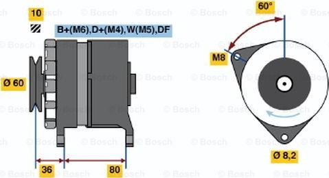 BOSCH 0 986 046 081 - Генератор avtolavka.club