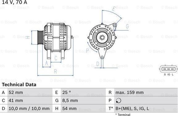 BOSCH 0 986 040 471 - Генератор avtolavka.club