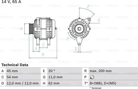 BOSCH 0 986 040 671 - Генератор avtolavka.club