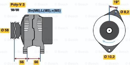 BOSCH 0 986 040 111 - Генератор avtolavka.club